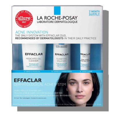 La Roche-Posay Effaclar Dermatological Acne Treatment System for Face Oil Free