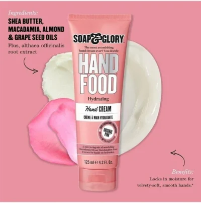 Soap & Glory Hand Food Hydrating Hand Cream Original Pink